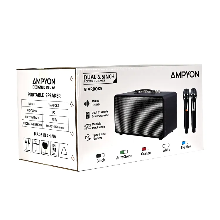 Picture of Ampyon Starbox Portable Karaoke Speaker
