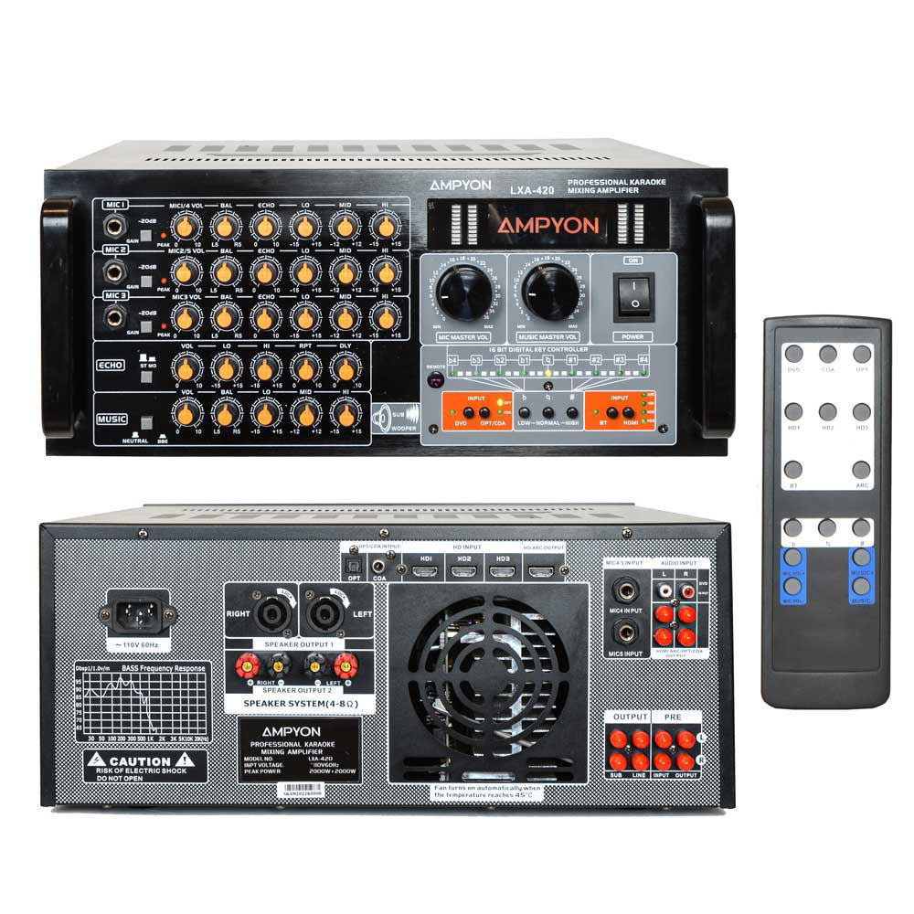 Ampyon 5000 Watt Karaoke System Ampyon